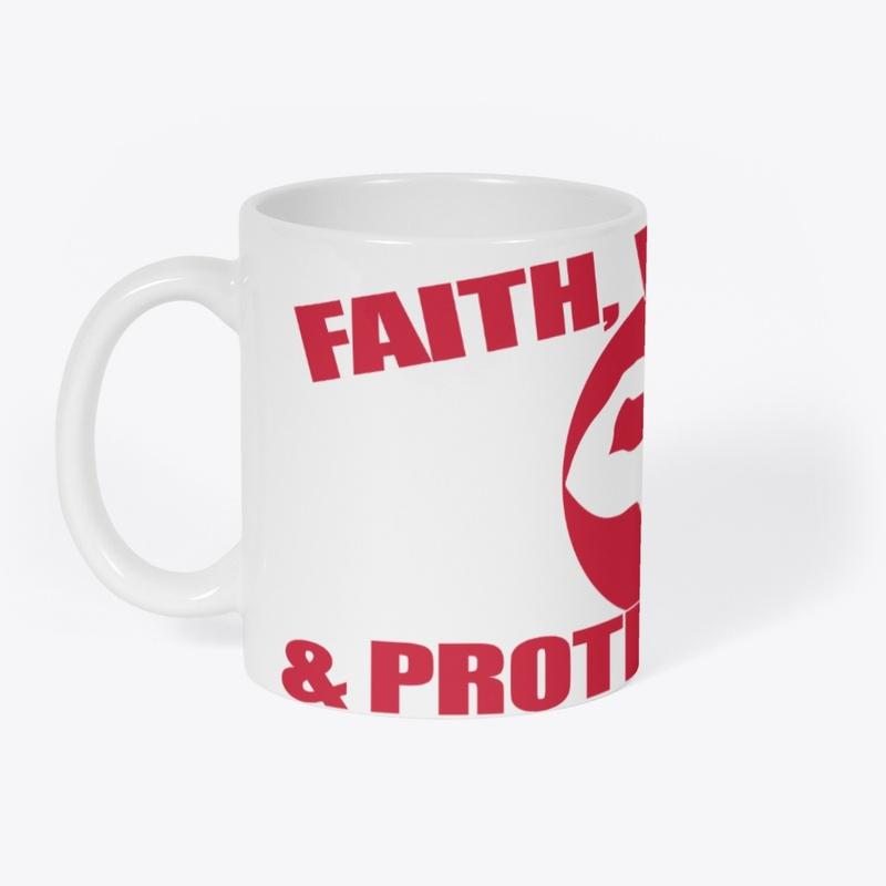 Faith, Weights and Protein Shakes Decal