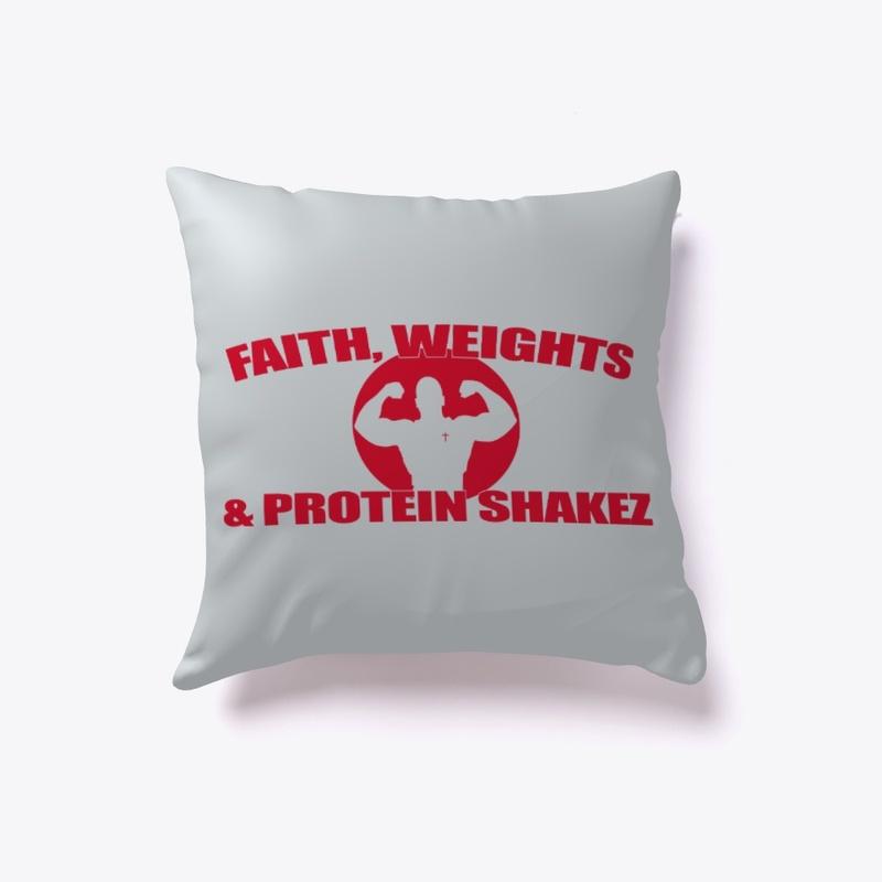 Faith, Weights and Protein Shakes Decal